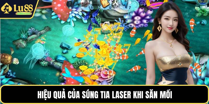 Hiệu quả của súng tia laser khi săn mồi